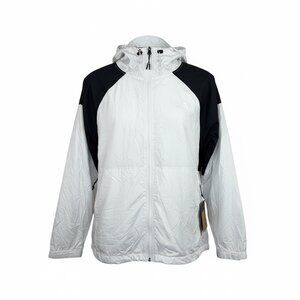 The North Face Windwall Hooded Jacket White Black XXL NWT